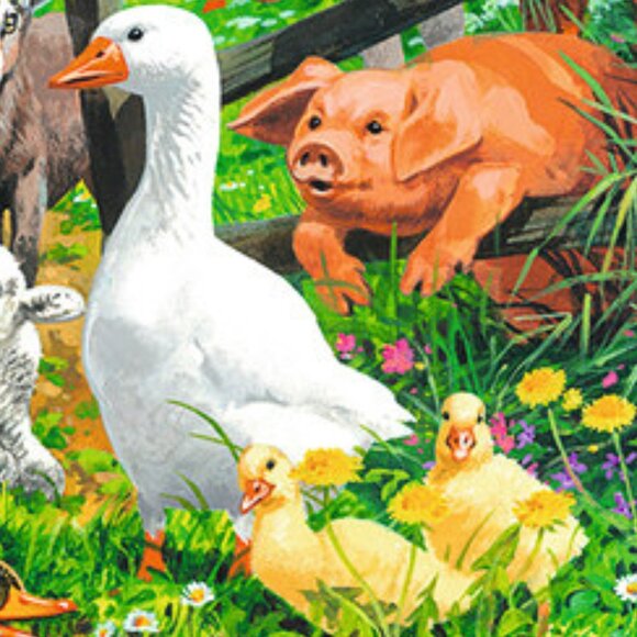 New sealed Ravensburger 100XXL Puzzle-Animals Get Together 100 Pcs Farm Animals - Picture 8 of 16